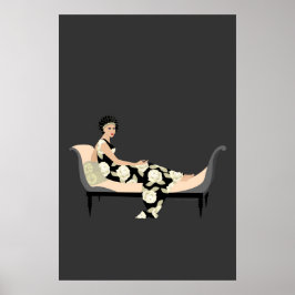 Poster Racamier sobre carvão