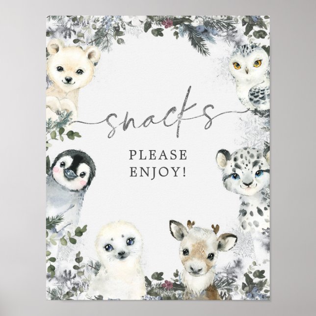 Poster Ração de Bois de Aniderland no Ártico (Frente)