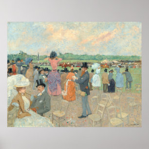 Poster Raças em Longchamp - Jean-Louis Forain Fine Art