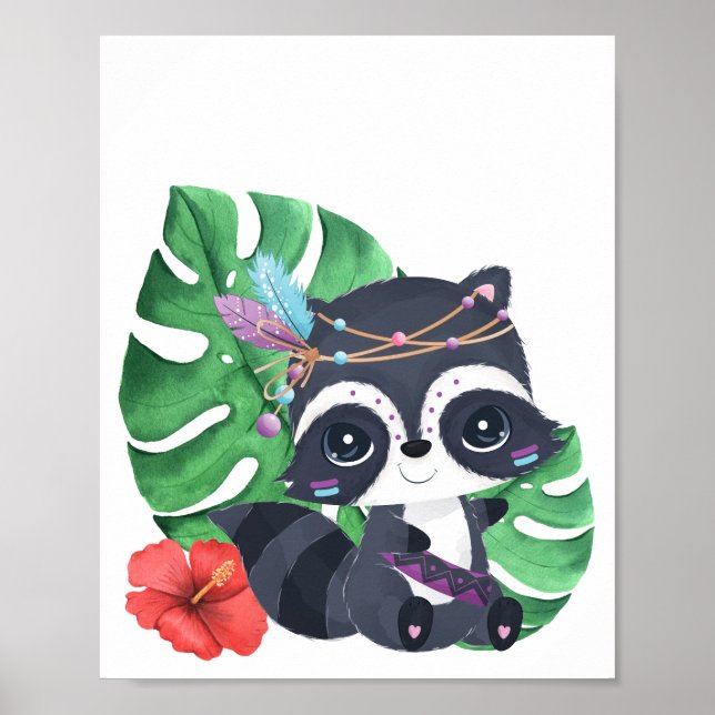 Poster Raccoon (Frente)