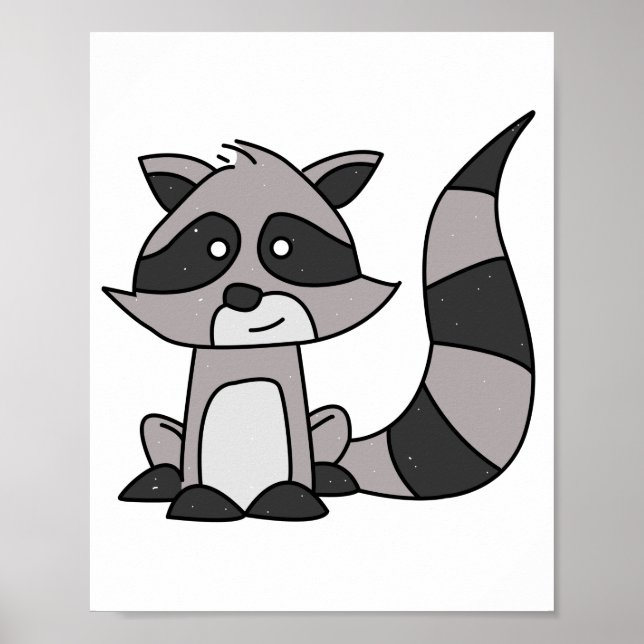 Poster Raccoon (Frente)