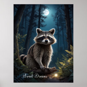 Poster Raccoon Adventure por Moonlight Wildlife