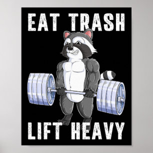 Poster Raccoon Deadlevantelevador de Porte Lixo Giro F