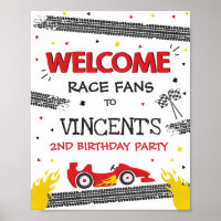Race Car Birthday Party Two Birthday Welcome