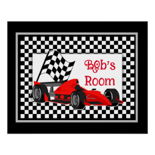 Pôster Race Car Room Poster