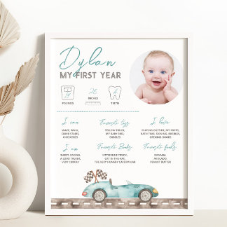 Poster Race Car - Sinal de Milestone