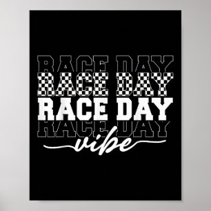 Poster Race Day Vibes Checkered Coquette Arco Racing M
