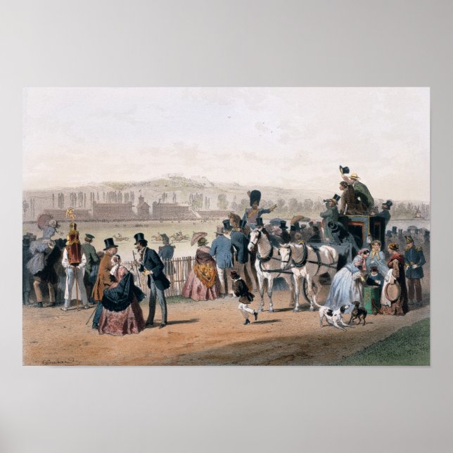 Poster Racecourse at the Bois de Boulogne (Frente)