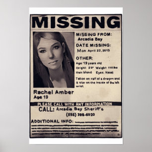 Poster Rachel Amber ausente