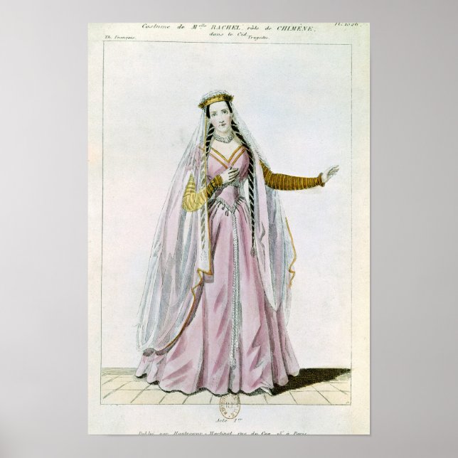 Pôster Rachel no papel de Chimene (Frente)