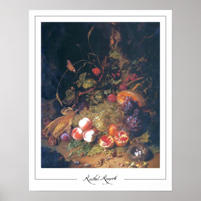 Poster Rachel Ruysch Zedign Cartaz de Arte #2 (Frente)
