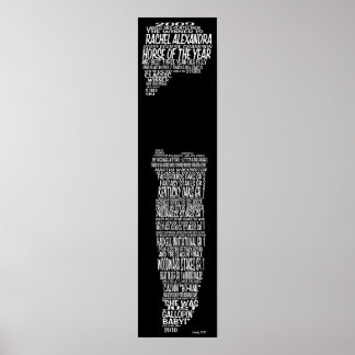 Poster Rachelpedia HOY Rachel Alexandra Tributa Canvas