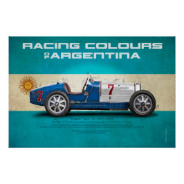 Pôster Racing Colours of Argentina