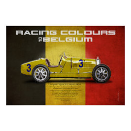 Pôster Racing Colours of Belgium