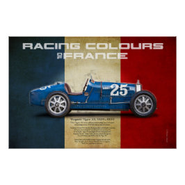 Pôster Racing Colours of France