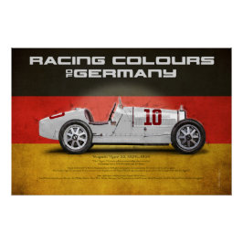 Pôster Racing Colours of Germany
