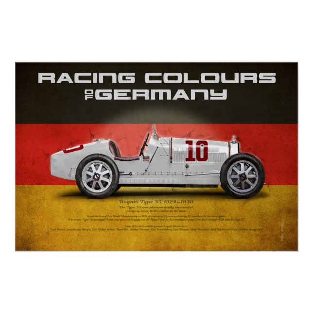 Pôster Racing Colours of Germany (Frente)
