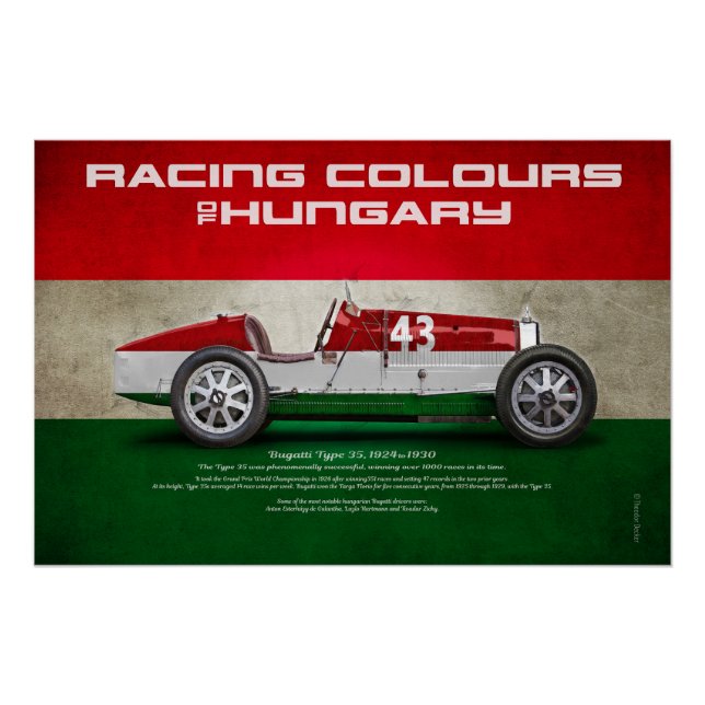 Pôster Racing Colours of Hungary (Frente)