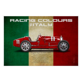 Pôster Racing Colours of Italy