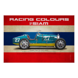 Pôster Racing Colours of Siam