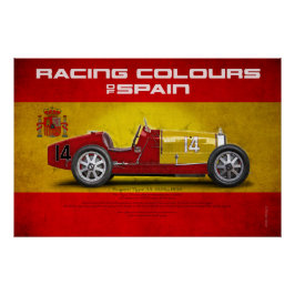 Pôster Racing Colours of Spain