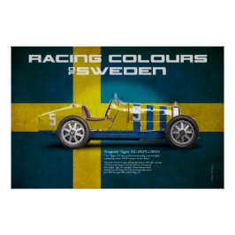 Pôster Racing Colours of Sweden