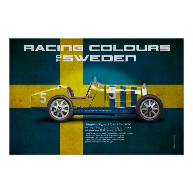 Pôster Racing Colours of Sweden (Frente)