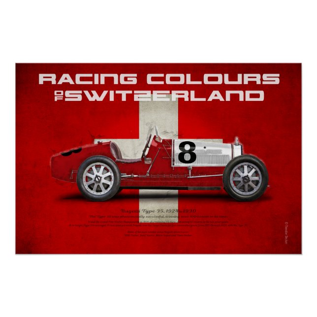 Pôster Racing Colours of Switzerland (Frente)