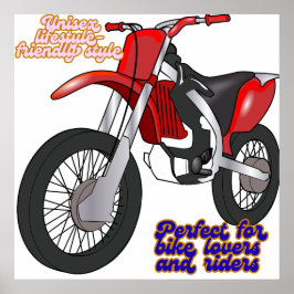 Poster Racing Dirt Bike Art