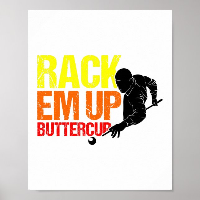 Poster Rack-me para cima Jogador de Piscina do ButterCup  (Frente)