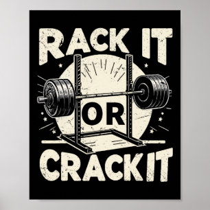 Poster Rack Ou Crack Barbell Bodybuilding 1
