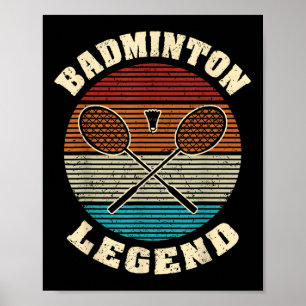 Poster Rackets legal Retrovisores Badminton Legend Badmi