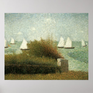 Poster Rade de Grandcamp de Georges Seurat, Arte Antigo