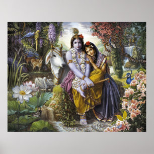 Poster Radha Krishna All-Attrative Casal