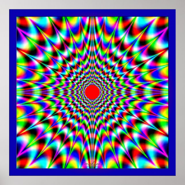 Pôster Radiação da explosão frontal (Frente)