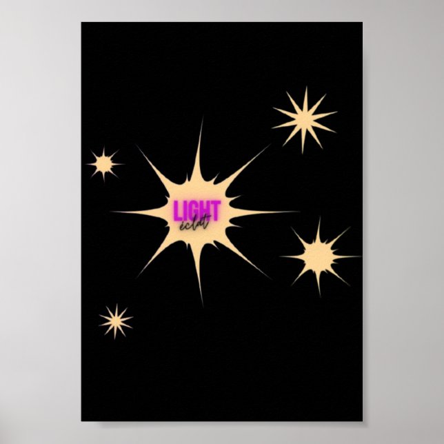 Poster Radiant Light – Modern & Vibrant Style (Frente)