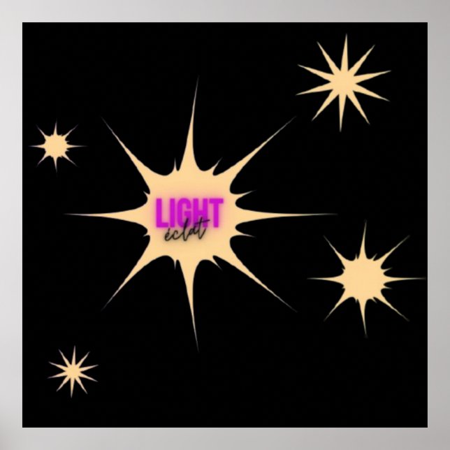 Poster Radiant Light – Modern & Vibrant Style (Frente)