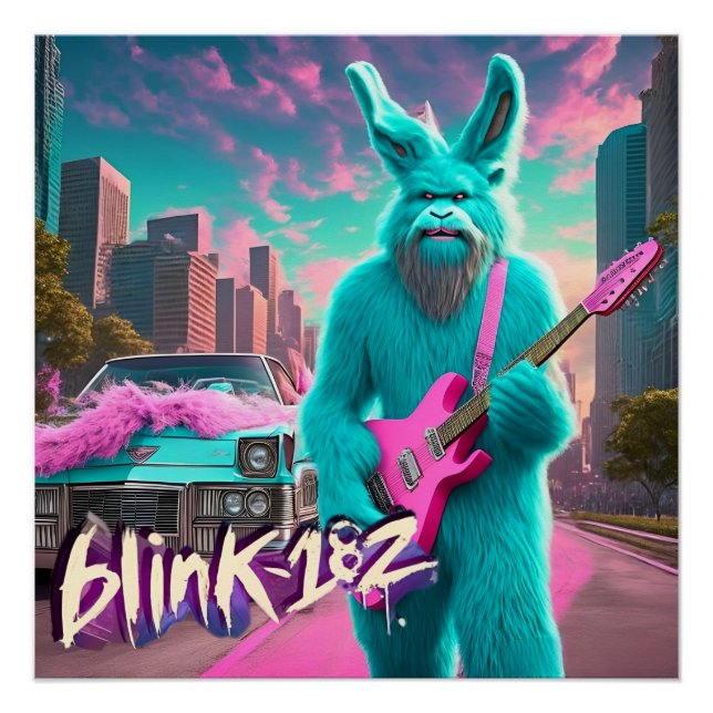 Pôster Radiant Rocker: Bigfoot Bunny Shreds - A Blink-182 (Frente)
