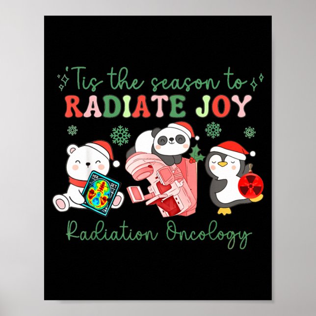 Poster Radiation Therapy Christmas Radiation Therapy Radi (Frente)