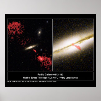 Pôster Rádio Galaxy 0313192 Telescópio Hubble