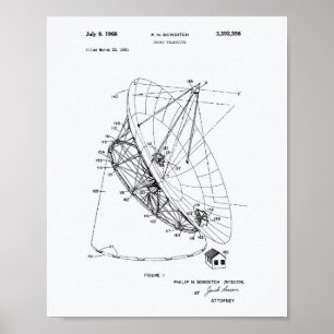 Poster Rádio Telescópio 1968: Livro Branco sobre as Paten