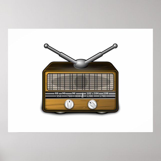 Pôster Rádio Vintage (Frente)