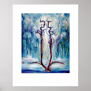 Poster Radiografe a arte do cobrir - inverno Carotids por