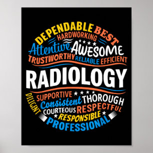 Poster Radiologia Engraçado Semana do Técnico de Rad Appr