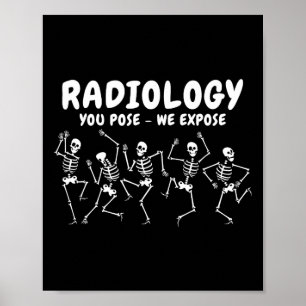 Poster Radiologia Você Pose Expormos Esqueleto Dançante R