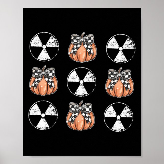 Poster Radiology Pumpkin Coquette Fall Autumn Xray Tech H (Frente)