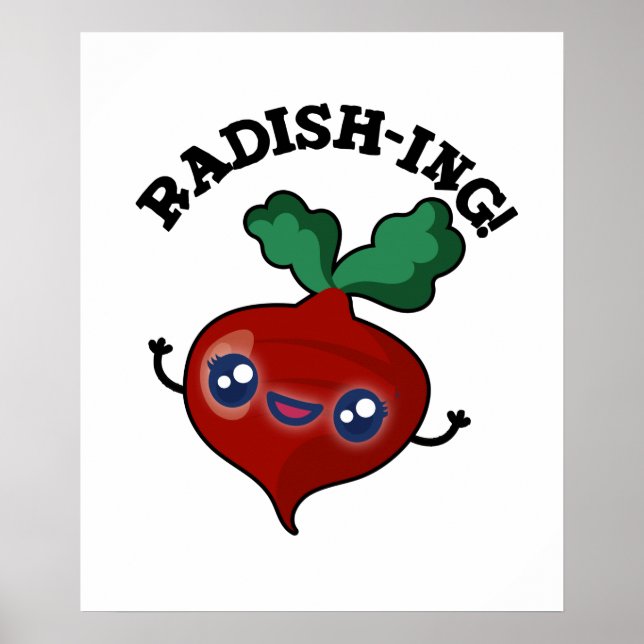 Poster Radish ing Funny Veggie Radish Pun (Frente)