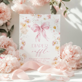 Poster Raffle Arco de Flor Selvagem Rosa