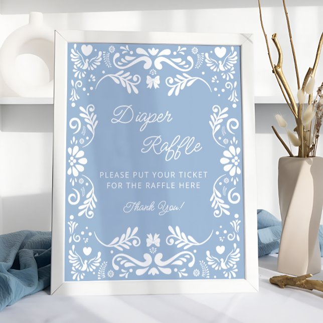 Poster Raffle Chá de fraldas Cielito Lindo Mexicano (Criador carregado)