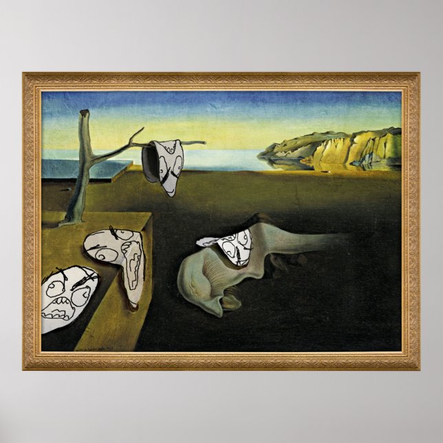 Poster Rage Face Memface Face Comic Art Painting (Frente)